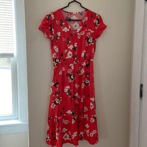 Women’s Gap size medium midi short sleeve floral dress